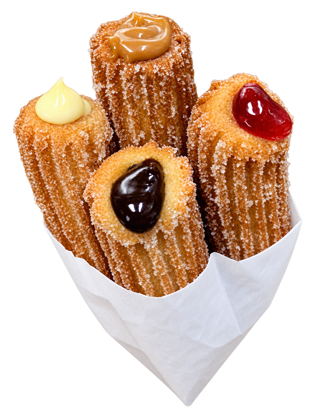 Caramel / Dulce de Leche filled churros from Rosas Churros