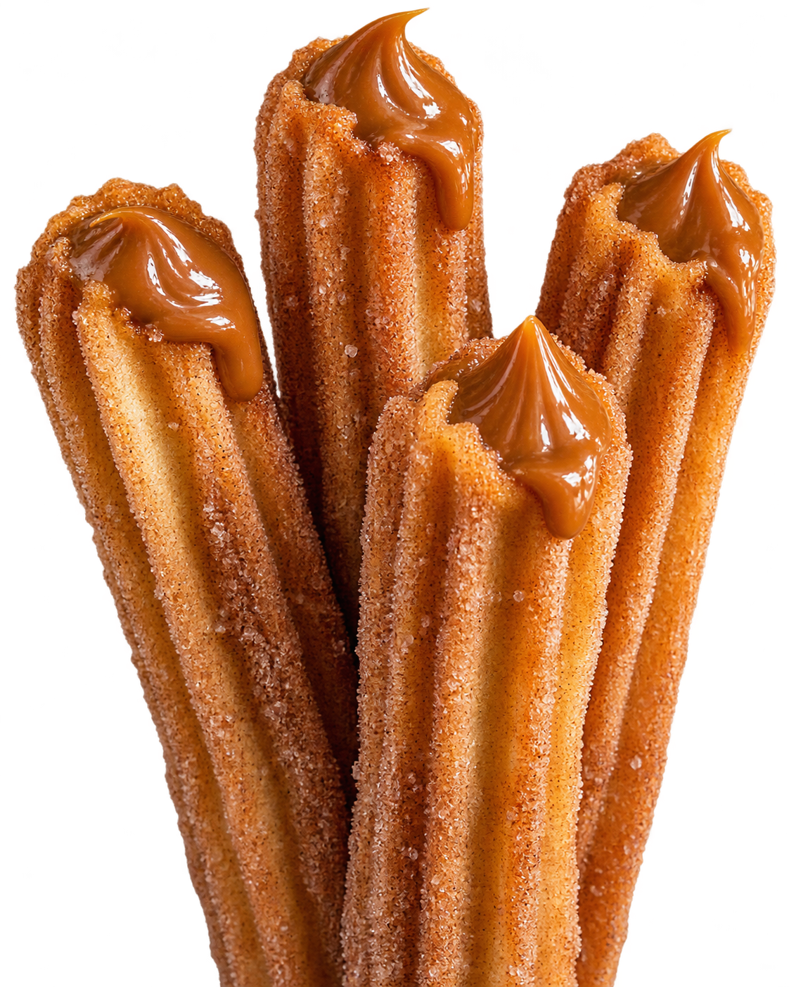 Caramel filled churros from Rosas Churros